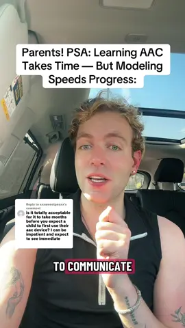 Replying to @xxsweeetpeaxx Parents, did you know this? While results are not immediate, it’s the more reason to model AAC usage! 💙💙 #aac #aacawareness 