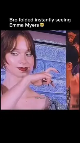 Bro folded instantly seeing Emma Myers 😭🩷 #emmamyers #hollywood #celebritynews #shorts #fyp 