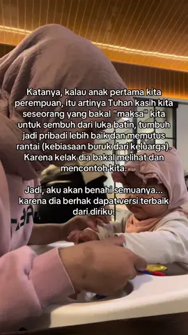 Selama ini, aku pikir aku sudah cukup. Tapi sejak jadi ibu, aku sadar masih banyak hal yang harus aku perbaiki dan selalu berusaha untuk menjadi lebih baik. Terima kasih sayang sudah mengajarkan mama untuk terus tumbuh. kita tumbuh bersama ya nak🫶🏻  #masyaallahtabarakkallah #allahummabarik #momlife #anakperempuan #anakpertama 