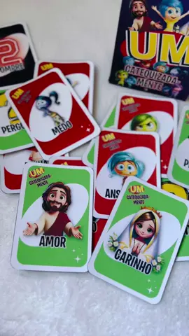 Jogo para Catequese Infantil  Valor r$10,00 Um Catequizadamente - Católico Descubra o mundo das emoções com o UNO Catequese Infantil, inspirado no encantador filme 