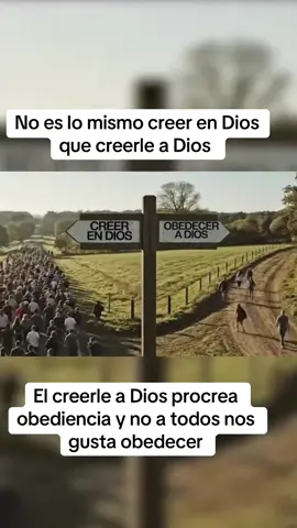#creer en Dios #creerle a Dios @dos cosas muy diferentes 