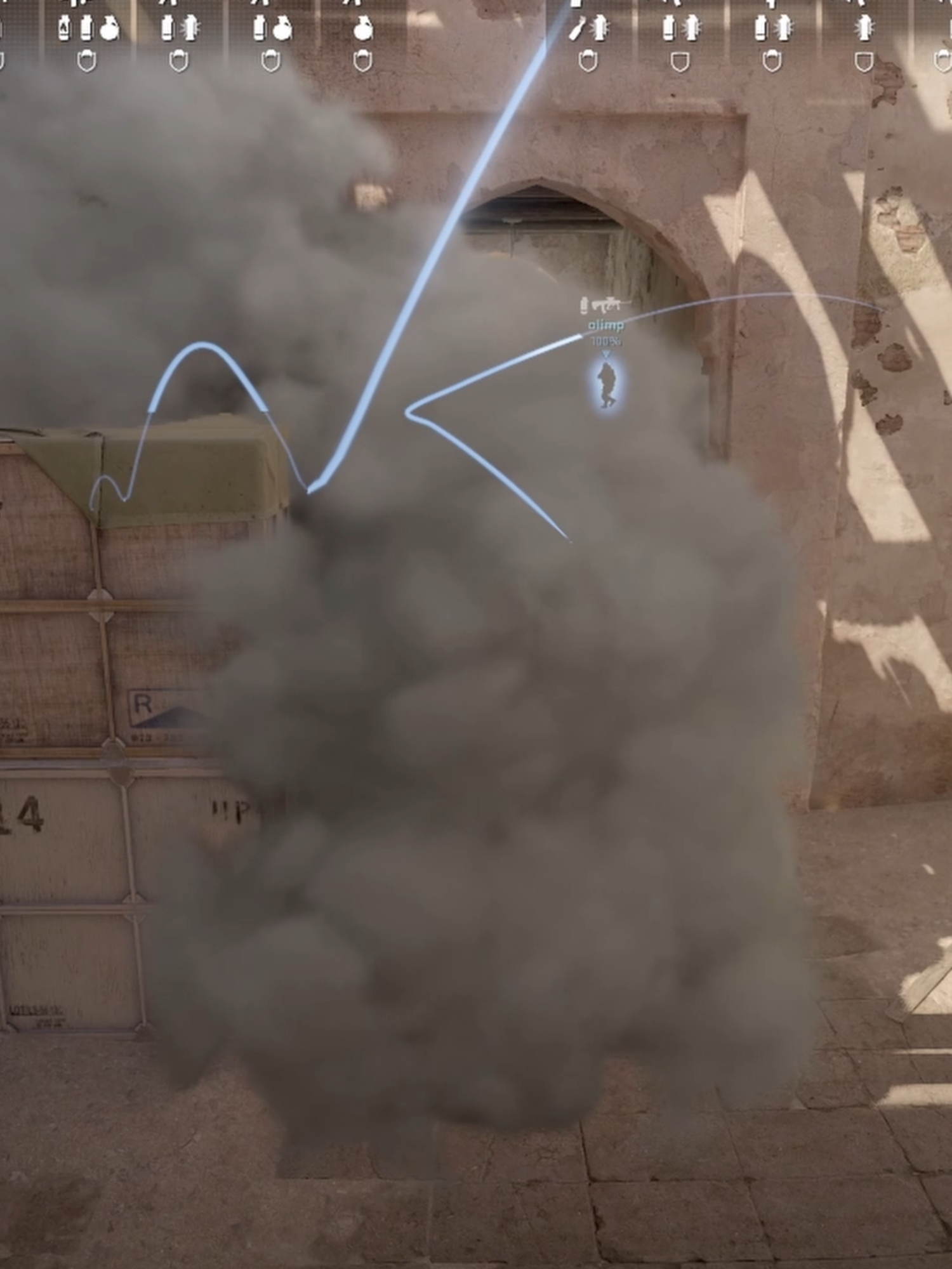 The Most INSANE Dust 2 B Tunnel Smoke in CS2