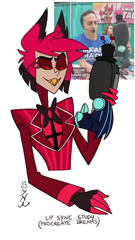 Exercises for a new type of animation that I will leave incomplete because it is just a study #procreatedreams  #hazbinhotel #alastor  #vox 