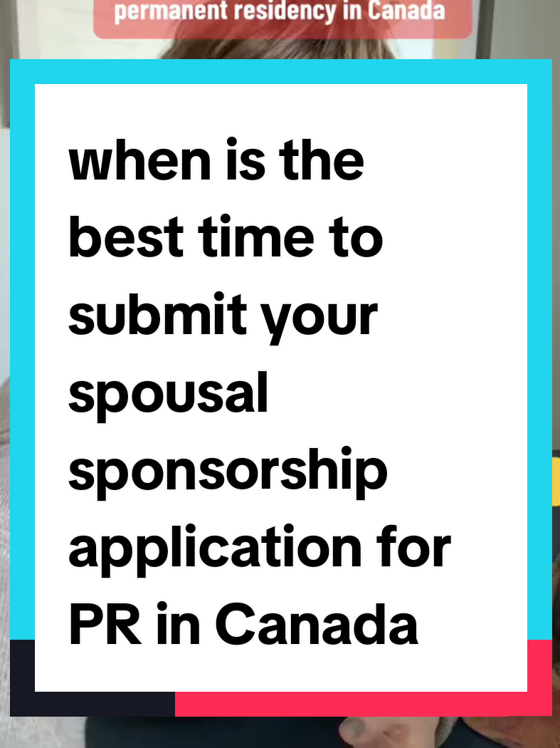 choosing the best time to submit your sponsorship application for permanent residence in Canada for your spouse depends on unique circumstances of your relationship. legally, you can submit your application as soon as you have your marriage certificate. strategically, it might nit be the best choice.  reach out fir expert advice on your family sponsorship  #spousalsponsorshipcanada #spousevisa #immigrationcanada  #immigrationconsultant #canadapr 
