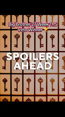 Big Brother 27 Week 11.5 Veto Winner 🏆! Spoilers Ahead 🚨! #bb27 #bigbrother27livefeeds #bb27cast #bb27edit #bigbrother27 