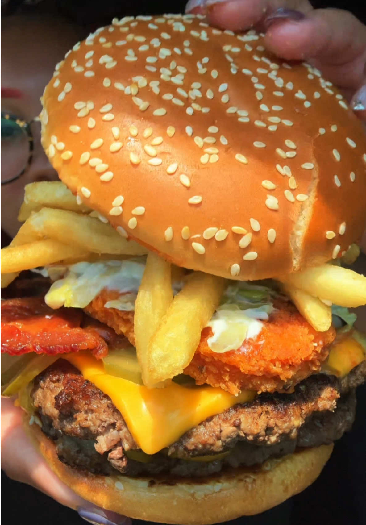 @McDonald’s Mukbang Spicy McChicken with extra mayo, Double Bacon Quarter Pounder w/ Cheese 🍔 Large Fry 🍟  #mcdonalds #mcdonaldsmukbang #mukbang #mcchicken #fyp McDonalds Mukbangs 