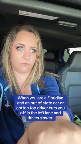 Snowbird season is coming, then the tourists, then the people who come and don’t go back to where they came from. Florida is full people, if you do end up here though learn how to drive like a Floridian.  #florida #driving #snowbirds #leftlanegang #gohome 