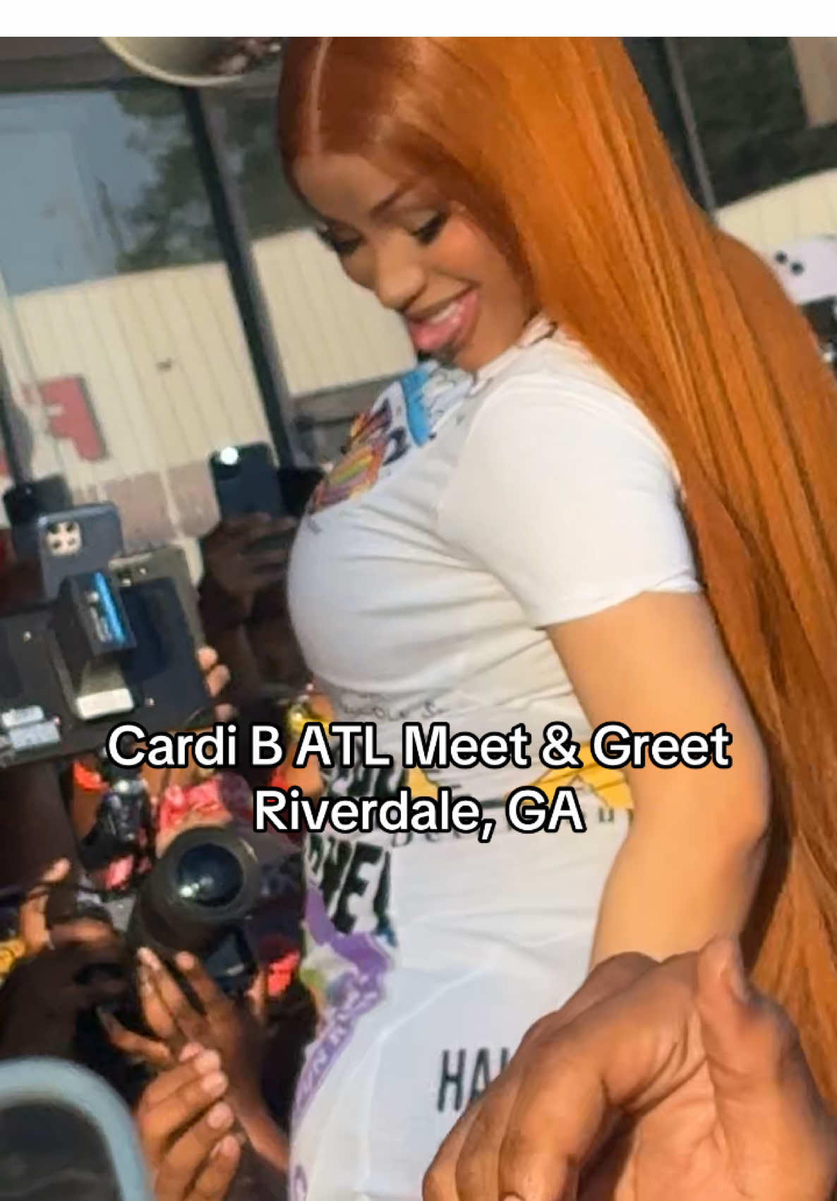 She’s so pretty in person #fyp #cardib #atl #meetngreet #amithedrama 
