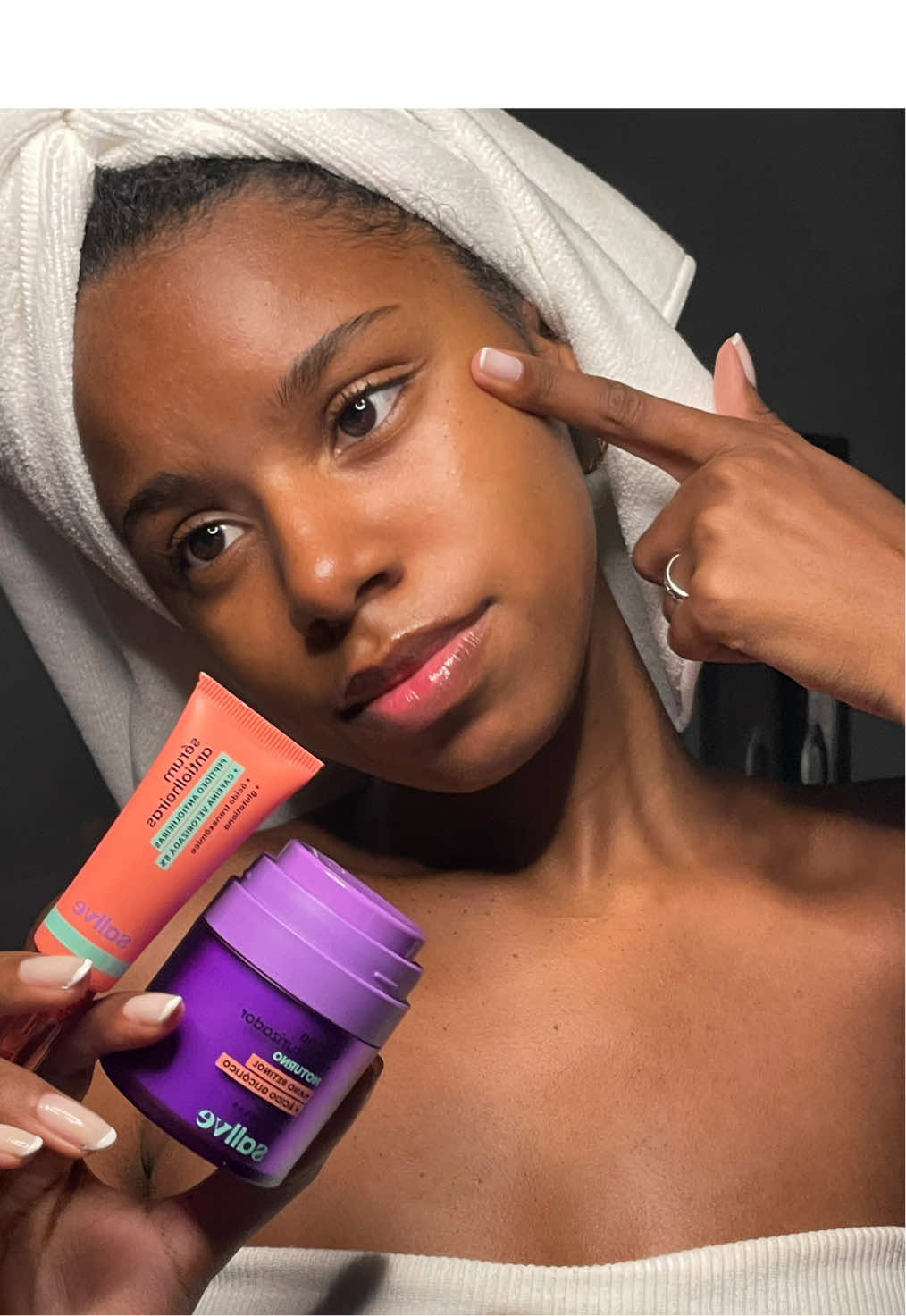 A @sallve entrou na minha rotina noturna e eu não vivo mais sem essa dupla! 💜☁️ Com meu cupom  PAOLAMACIEL10 você garante 10% OFF em compras acima de R$149 no site #publi  #sallve #sallveskincare 
