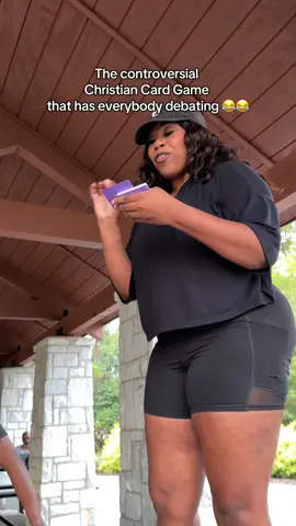 This game is such a great conversation starter regardless what religion you believe in. It’s a fun way to see if your aligned.  What’s you thought?? 👀  #fyp #christian #cardgame #controversy #letthechurchsayamen 