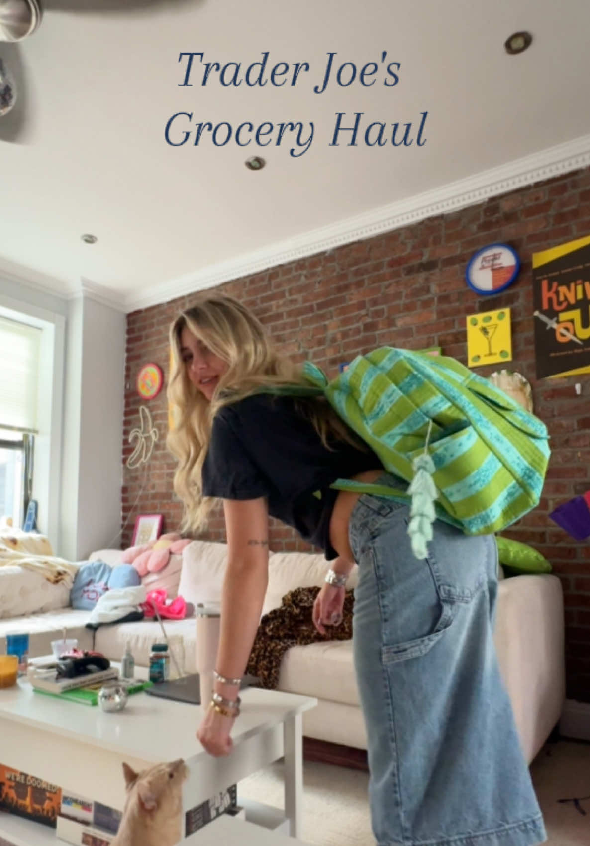 i'm scared like why can't i TALK lately.. trader joe's grocery haul this is like kinda my necessities when i go in case u care. #groceryhaul #traderjoes #nyc @Lexi Hidalgo Backpack feature 