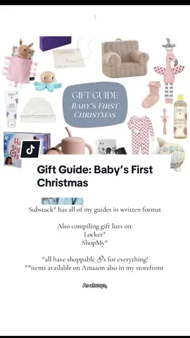 Replying to @Carrie Faerber gift ideas for baby’s first Christmas that won’t clutter up your home, and might help you establish some family traditions 🎁 What other gifts would you suggest for infants?  🏷️: @addapearlcompany @Wonderbly @Mark & Graham @Etsy @petiteplumeofficial @Pottery Barn Kids @Uncommon Goods Shop @mushie Store @Grove Collaborative @HoneyBug 🐝 @Wee Gallery @Boden @Oso & Me  #giftideas #gifttok #christmas2025 #uniquegifts #babygift  