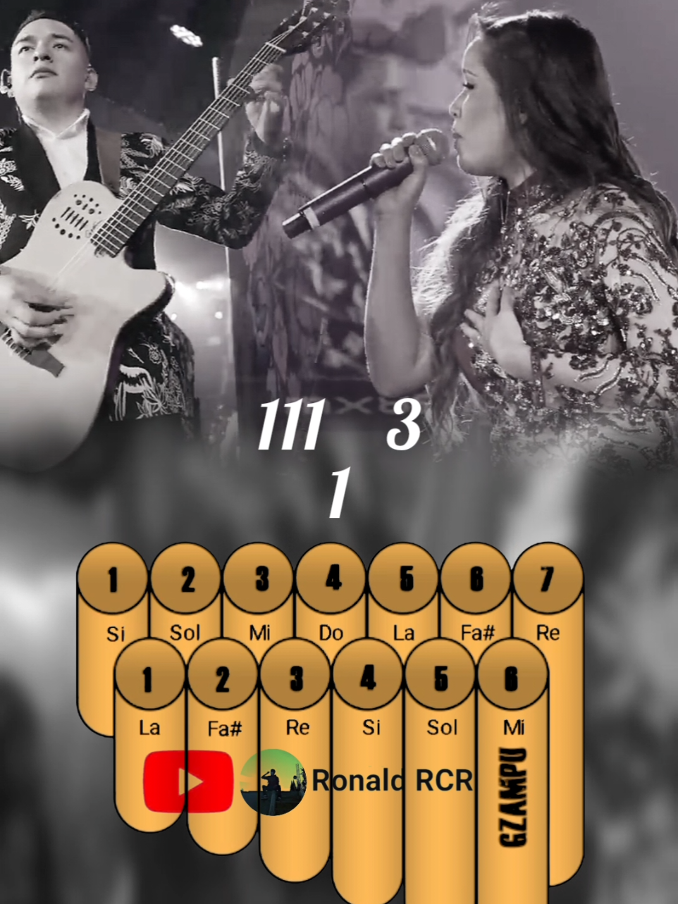 Todo empezo - corazón serrano,   dina Paucar en ZAMPOÑA #zampoñatutorial #ronaldrcr #todoempezo 