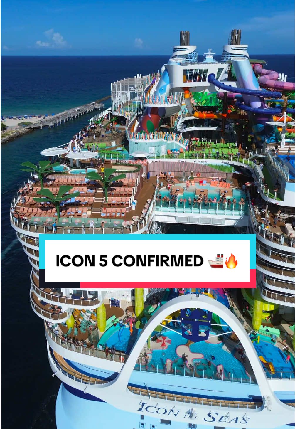 Icon 5 CONFIRMED 🎉 Royal Caribbean just ordered another Icon Class ship! And yes, it’ll be the next biggest cruise ship in the world! What should they name it? #iconoftheseas #staroftheseas #royalcaribbean #cruisenews #cruisetok @Royal Caribbean 