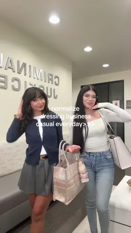 we love business casual #fyp #OOTD #college #collegeoutfits #prelaw 