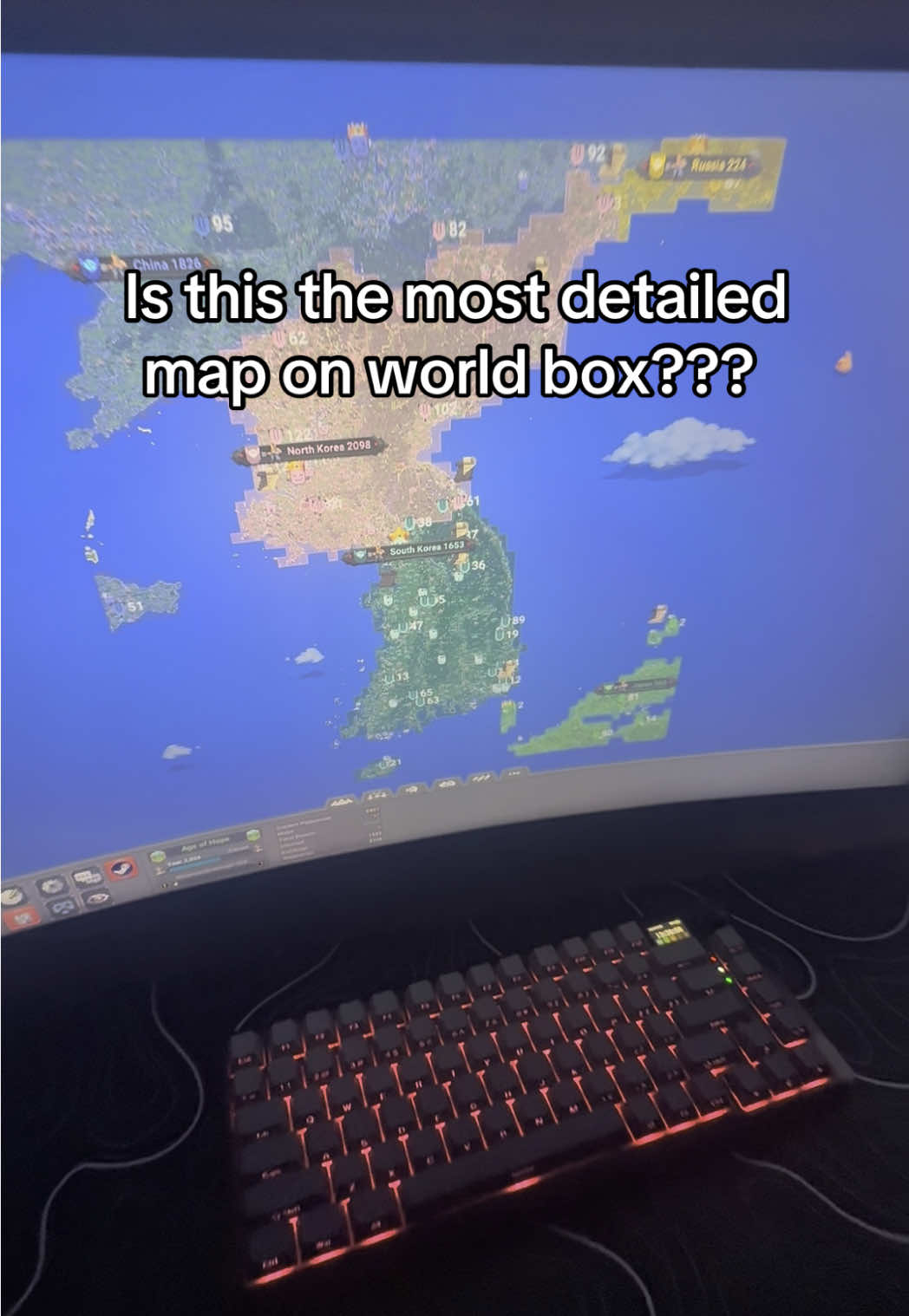 Took 67 days to make this map!!! #fyp #foryou #tiktok #viral #worldbox #sandbox #worldboxsimulat0r #Minecraft #geography #maps  