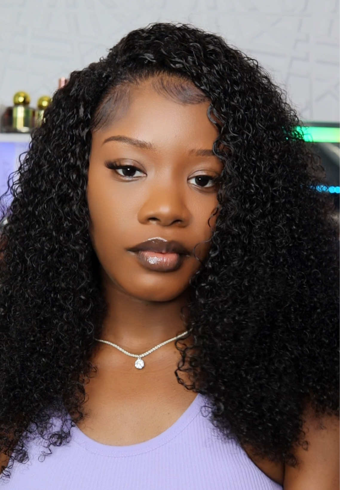 Geeta Kinky Curly Half Wig with Drawstring from @Geeta Hair @geetahair_review | Glueless | Beginner friendly #geetahair #halfwig #curlyhairroutine #beginnerfriendly #viraltiktok 