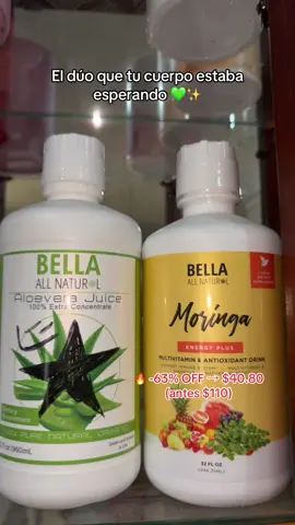 El combo perfecto para apoyar tu energía ⚡️ y digestión 🌿#moringa #sabila #aloevera #bellaallnatural #resultsmayvary Este contenido es con fines informativos y no pretende diagnosticar ni tratar enfermedades.