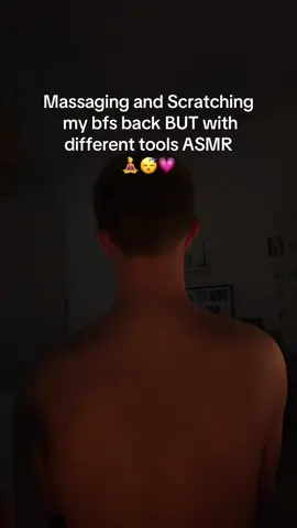 ASMR Back Scratching and Massage on a real person  with different massage tools to help you sleep, relax and to give you tingles! Also ASMR whispers and mouthsounds with lits of habdmovements. ENJOY and sleep well my loves 🥰 #asmr #asmrsounds #asmrvideo #tingle #massage #relax #creatorsearchinsights #backscratching #fyp #boyfriend #couple #mouthsounds #whispers #lofiasmr #beginner #brushing #back #tools #viral #tiktok #sleepfast 