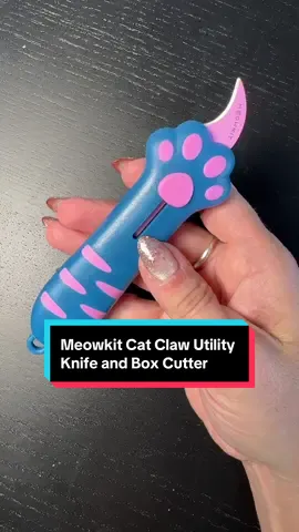 The Mewkit Cat Paw Claw box cutter. Not only is it super cute, but it works! And, well! If you are wanting a box cutter, utility knife, this box cutter that looks like a cat claw is not only adorable but functional.  #catclawboxcutter  #boxcutter #tiktokshopcreatorpicks  #spotlightfinds  #fallfreshness  