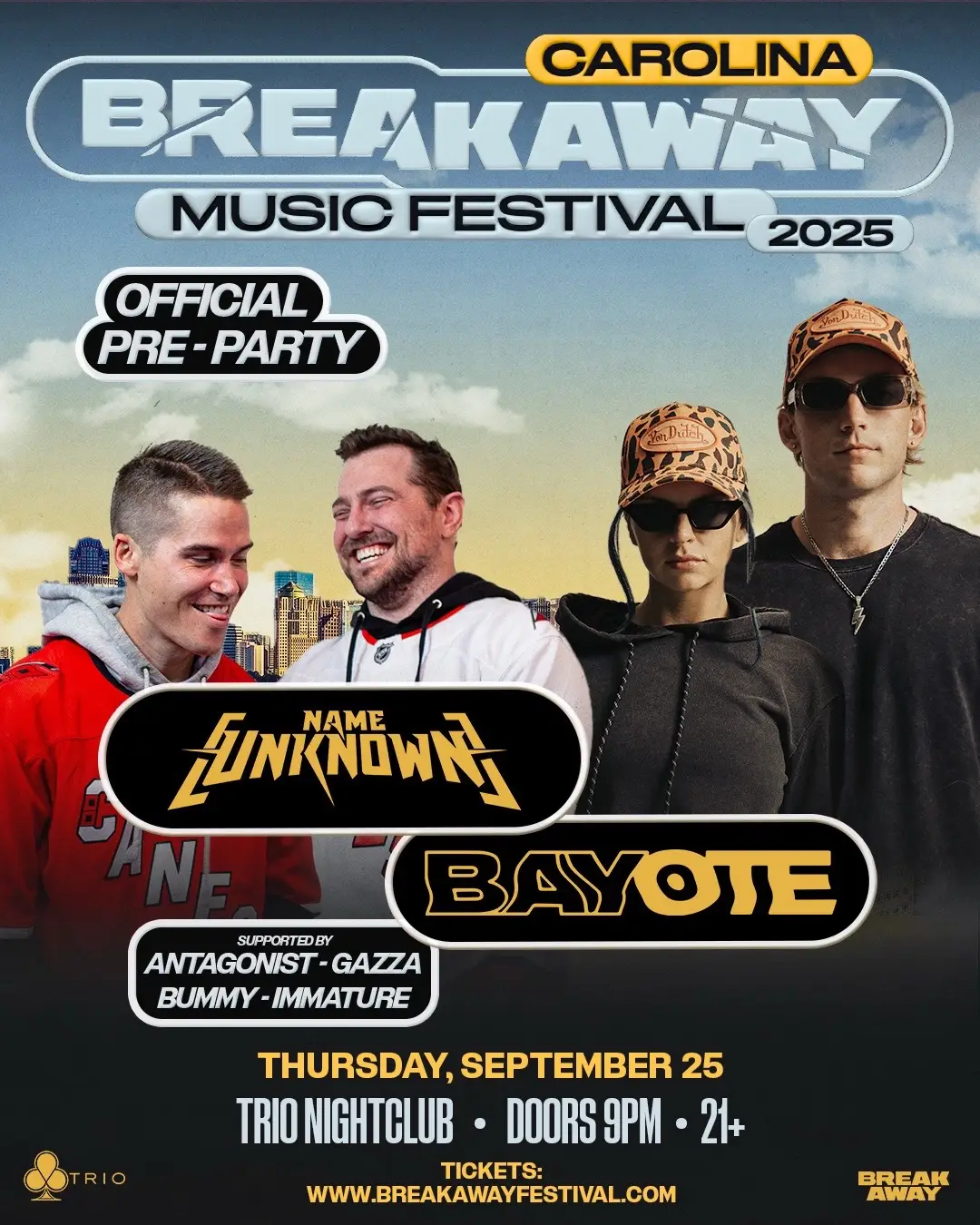 Thursday -Pre Party  Friday -@Eli Brown  Saturday -@DJDOD   #fyp #musicfestival #edm #thingstodoincharlotte 