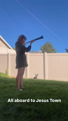 I had the pleasure of blowing the trumpet for the rapture. All aboard! #therapture2025 #therapture #rapturetrumpets 