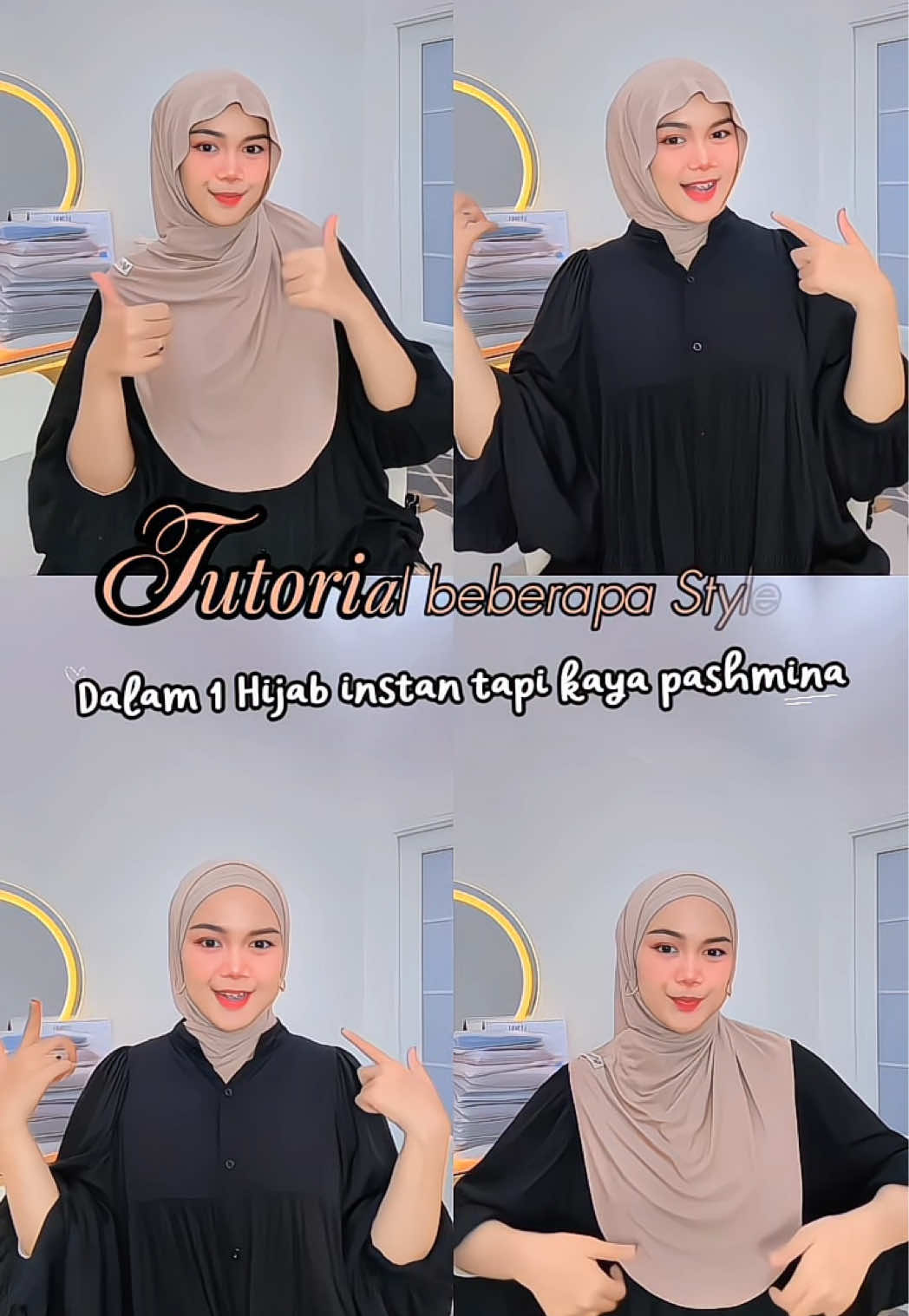 Tutorial bergo tapi bisa jadi pashmina meleyott, save vidionya biar pas hijabnya datang ga lupa cara pakenyaa ✨ @Hijab Hasti Collection #rekomendasihijab #trendhijab 
