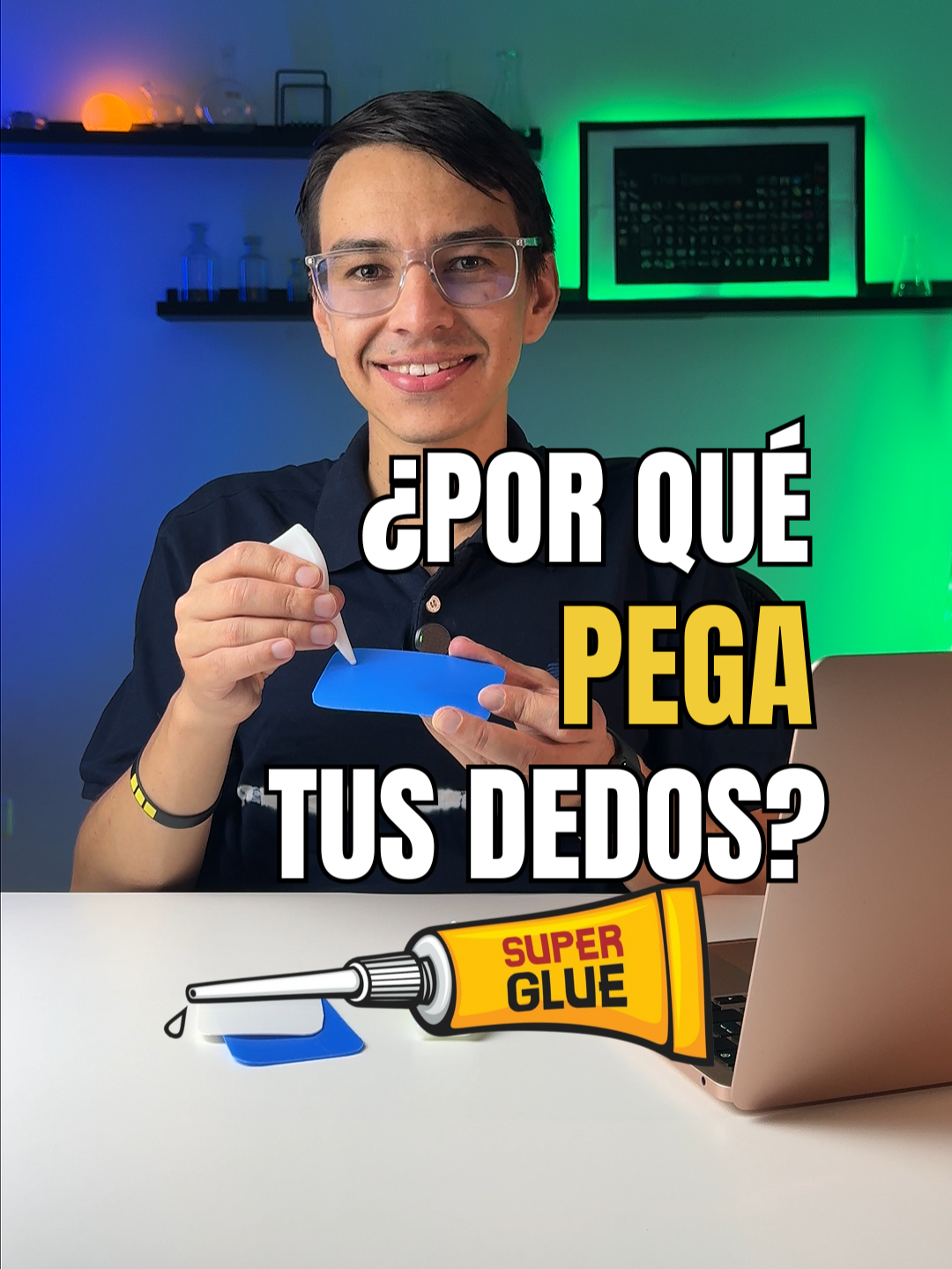 Superpegamento, gota mágica, pegaloca o kola loka: une en segundos casi todo… excepto algunos materiales. La explicación está en la química ⚛️🧪 Y sí, también te enseño cómo despegarte los dedos si se quedan pegados.