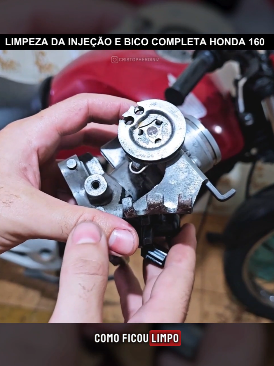 Faça você mesmo a limpeza da injeção da 160🤩🚀 #start160 #honda #dicasdemoto 