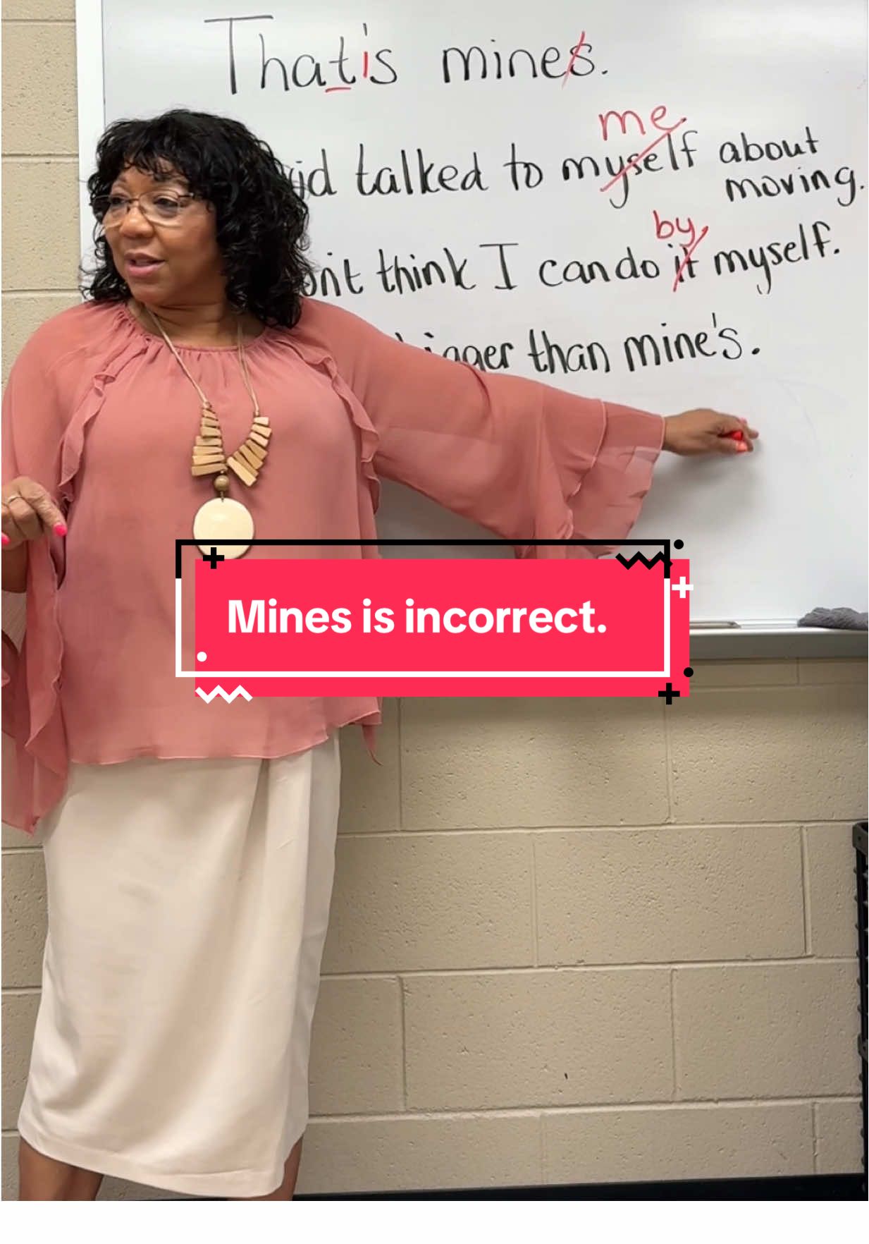 Let’s learn something new.  Do you use “mines” as a possessive pronoun? 🚫 Let’s clear this up! In this short grammar lesson, I explain why mines is not correct—it’s simply mine. The confusion often comes from other possessive pronouns like ours, yours, theirs, his, hers that end with an “s.” I also cover reflexive pronouns (myself, herself, himself) and when they should—and should not—be used. Mastering pronouns helps you sound confident in both writing and speaking.  #Pronouns #GrammarLesson #ESLLesson #EnglishAsASecondLanguage #LearningEnglis
