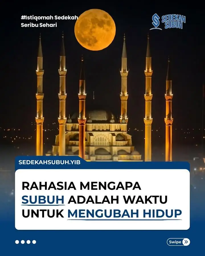 Iniloh di balik susahnya bangun subuh ada efek dahsyatnya! #subuh #bangunsubuh #sedekahsubuh #sholatsubuh #istiqomah 