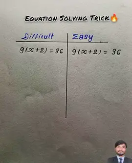 Equation Solving Concept 🤯 #MathMadeEasy #Unstoapablestudy #equationsolvingtrick