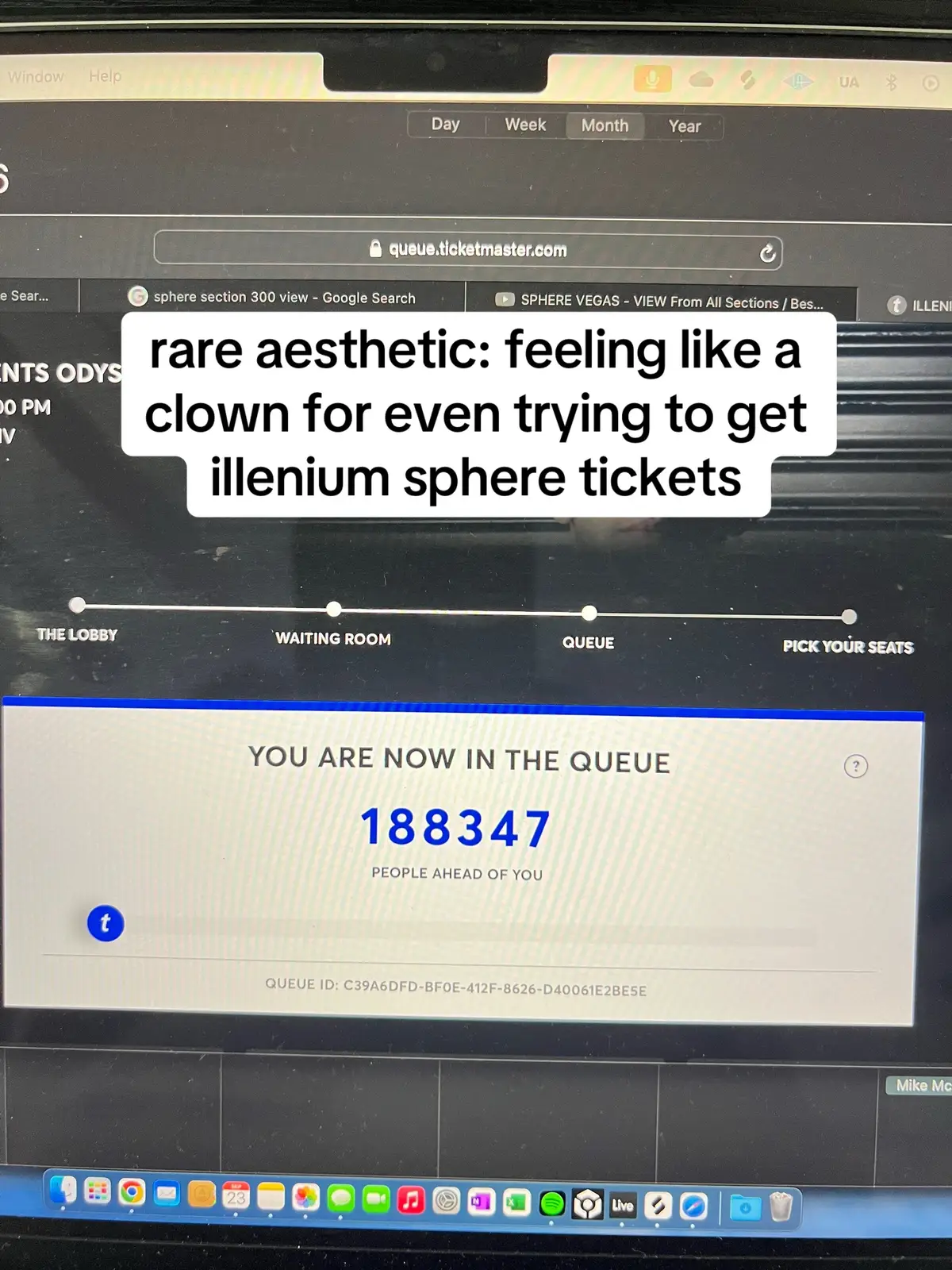 i just wanted 4 tix for my rave fam :( #illenium #vegassphere #ravetok #docdocsuess 