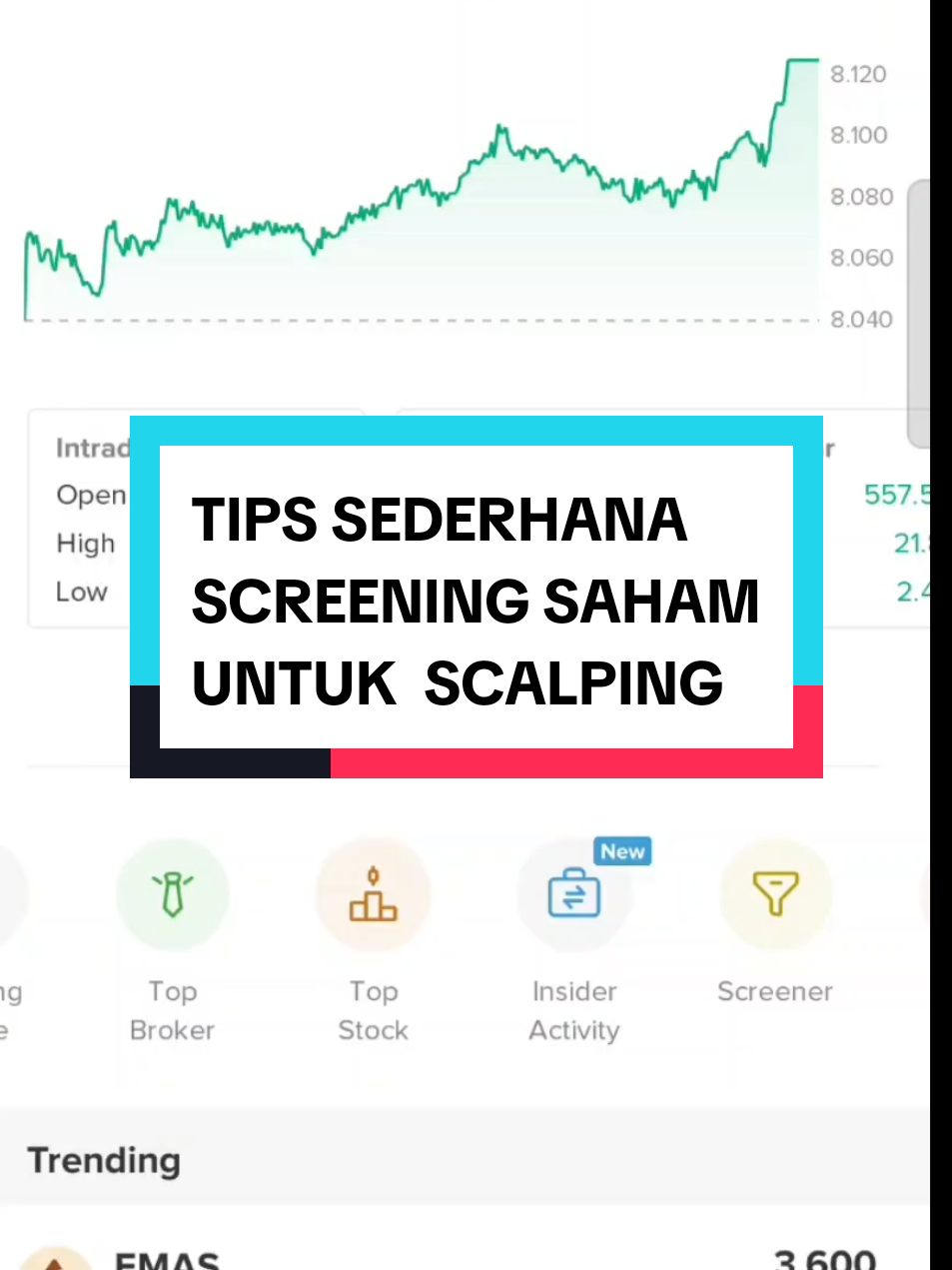 DISCLAIMER- Bukan ajakan membeli dan menjual saham.  Hanya berdasarkan analisa pribadi.  Jangan di telan mentah-mentah.  Semoga membantu 🤑🥳 #saham  #ihsg  #scalper  #profit  #profitmaxwithkaklesrin 
