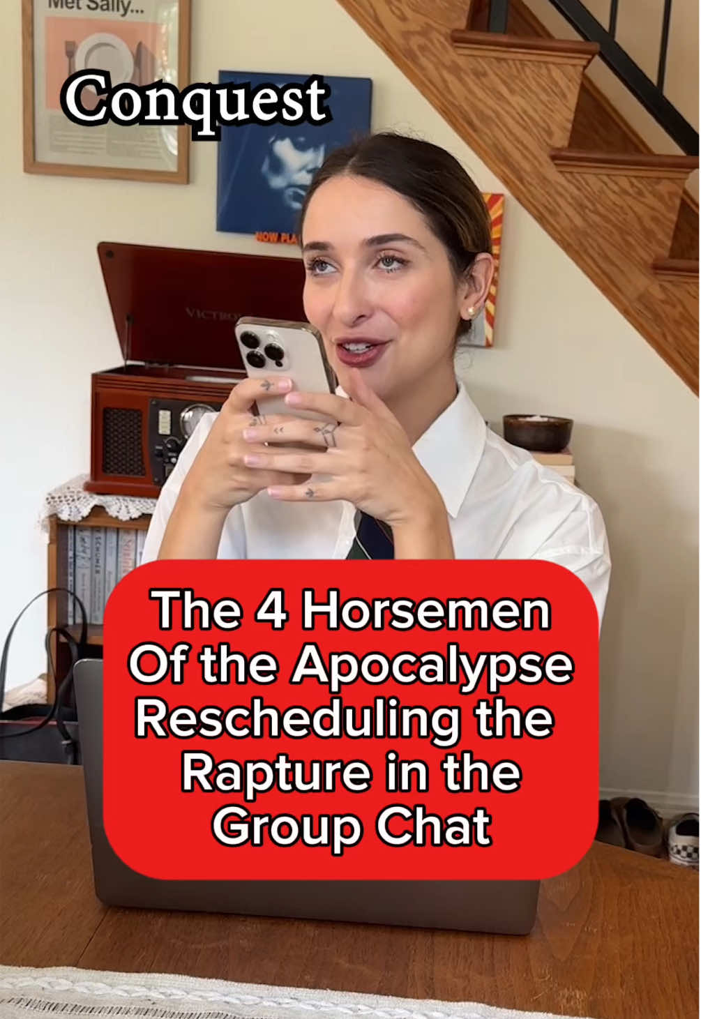 Sorry the rapture didn’t work out today!!! We’ll do better next time!! ☺️💕 #rapture #groupchat #fourhorsemen