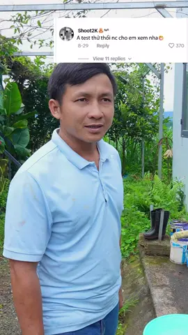 thử thổi nước theo yêu cầu. #binhdiennang2 #maythoiphanluc #maythoibui #hukan #maythoiphanluchukan 