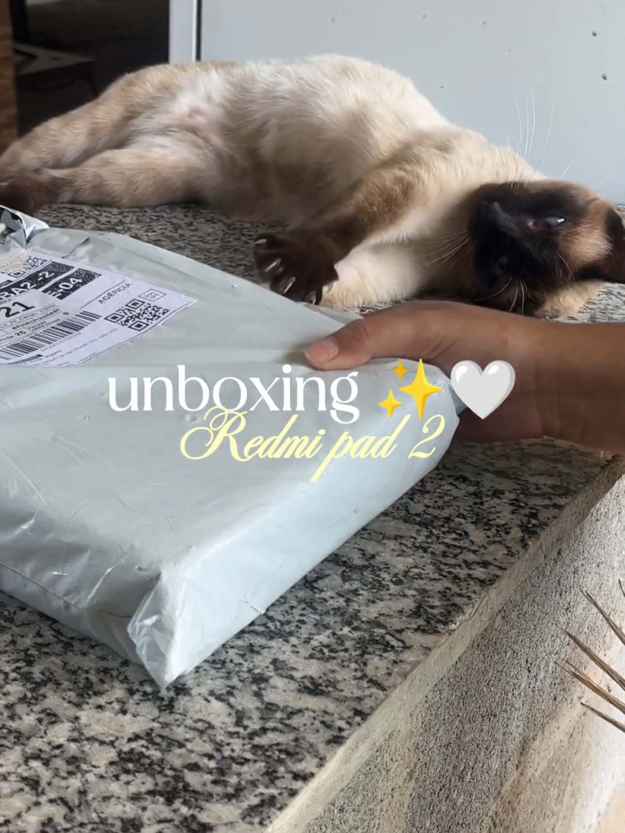 unboxing do tablet pad 2🙌🏼✨🤍 #tabletpad2 #redmipad2 #conquista 