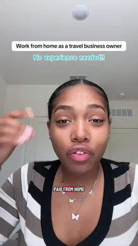 Work from home booking travel and helping others get paid too! I’ll teach you #blackgirlstraveltoo #travelmore #workfromhomemom #getpaidfromhome #wfhlife 