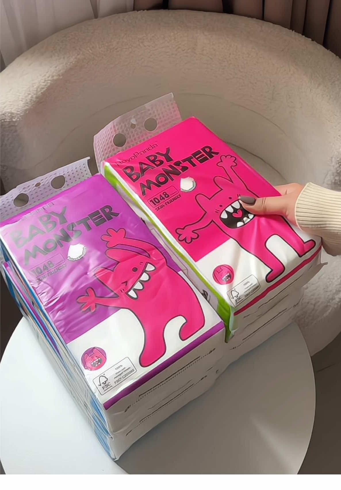 BUY 1 TAKE 5 Royo Panda Baby Monster Series | High Quality Hanging Tissue #royopanda #tissue #tissuebundle #hangingtissue #tissuepaper 