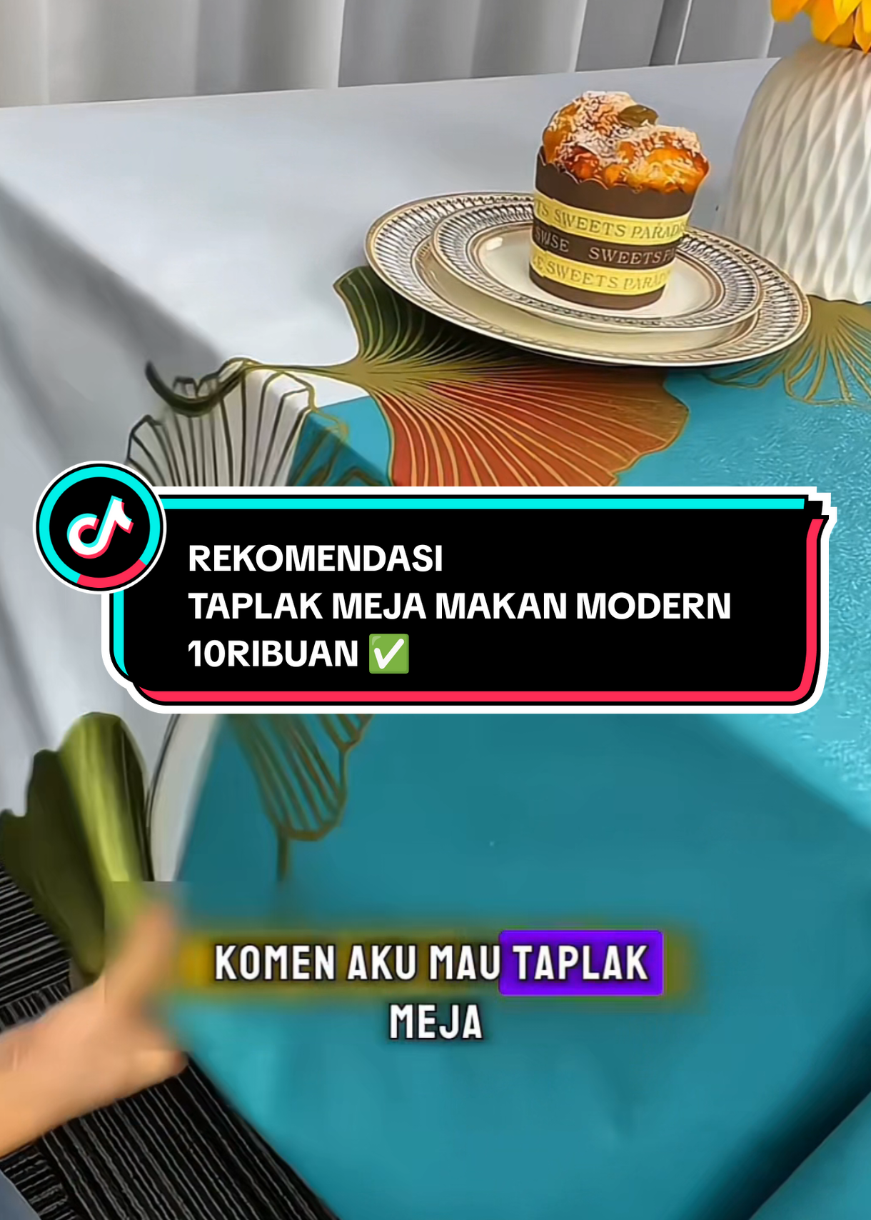rekomendasi taplak meja makan modern 10ribuan, bikin meja makan bunda jadi makin mewah dan modern #taplakmeja #taplakmejamurah #taplakmejaantiair #tiktokshopindonesia 