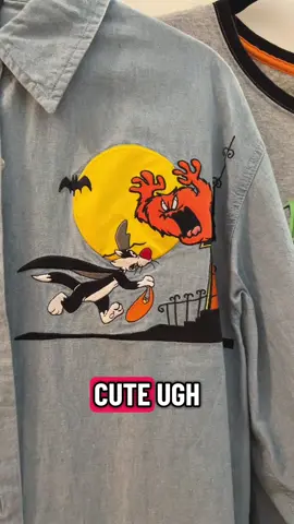 Vintage Halloween shirts! Yes please! Keller Estate Sale Sept 25-26-27 9am-2pm #halloween #warnerbros #vintage #shirts #estatesale