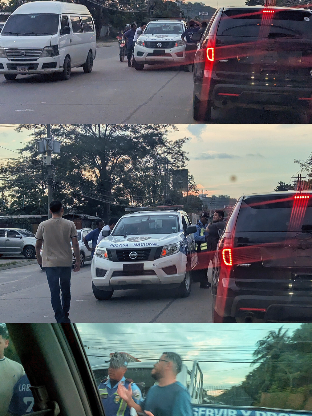 la redada del terror en San Pedro Sula varios ciudadanos que se conducían en la calle de la salida vieja a la Lima,hacían hasta tres filas con tal de pasar. con la sorpresa que venían oficiales de tránsito y una decena de conductores se llevaron una esquela a casa.#transito #honduras #noticia 