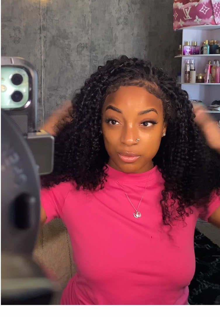 Bouncy kinky curly hair  💖 this wig is from @KissLove Hair Shop @KissLove Hair #kisslove #kisslovehair 