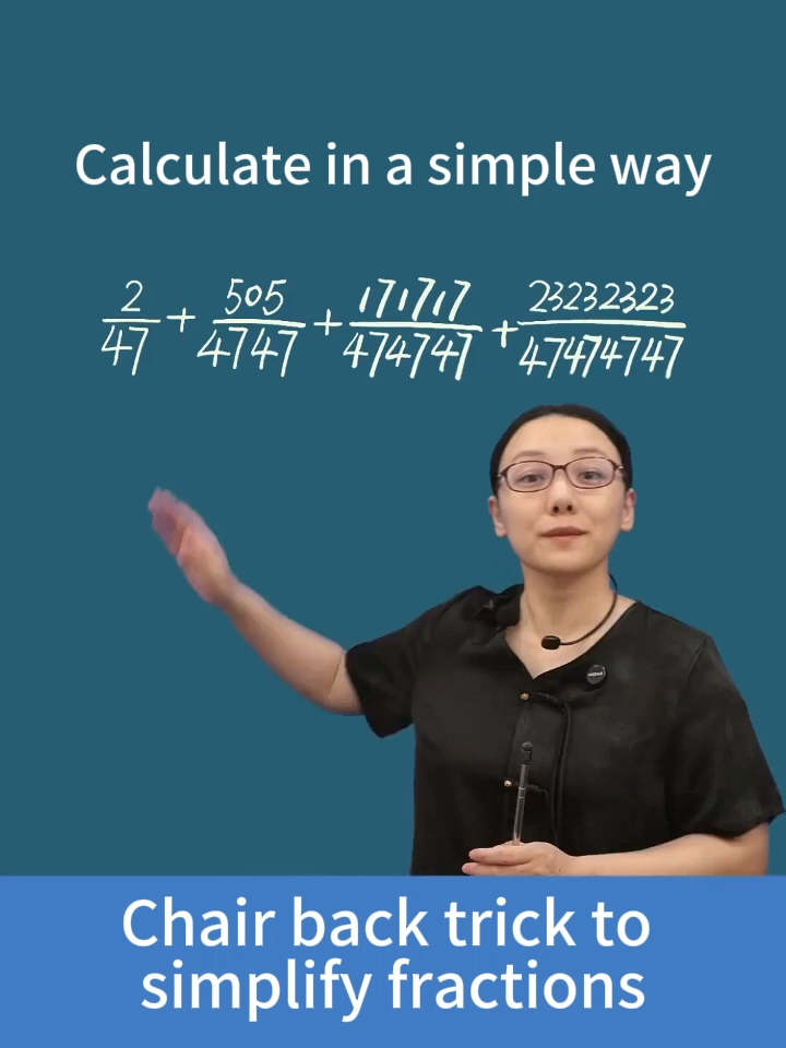 Chair back trick to simplify fractions #education #thinking #math #maths #mathematics #pattern #calculation