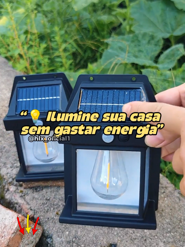 Arandela De Parede Com Luz Sol “Arandela solar com sensor de presença: ilumina, protege e economiza energia. 🌙⚡ Clique na sacolinha laranja e garanta a sua!”#CasaInteligente #LuzSolar #SensorDePresença #DecoraçãoExterna #TikTokShopping 
