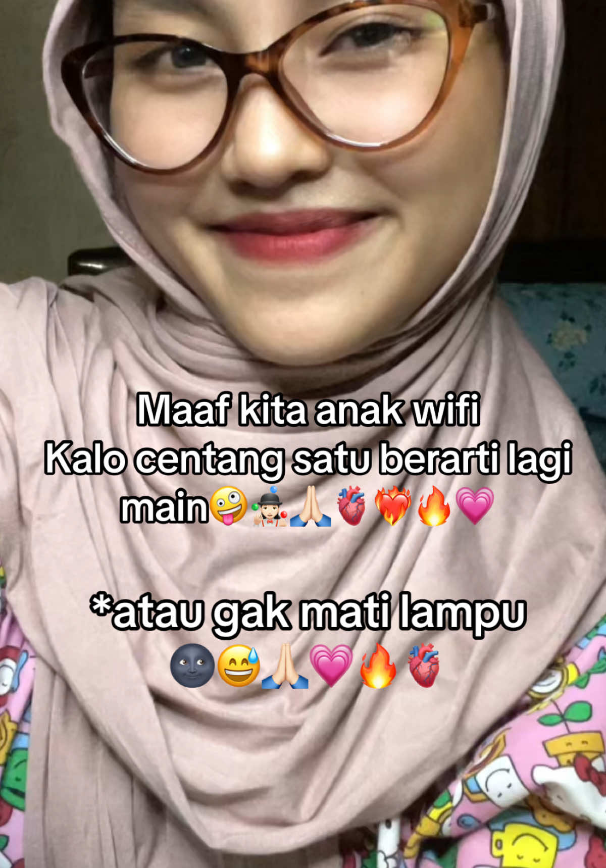 Klo centang dua berarti lagi rebahan😌💋