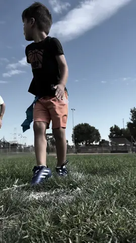 Joshua starts 4-5yr flag football in two week #fatherson #preschool #fyp #football