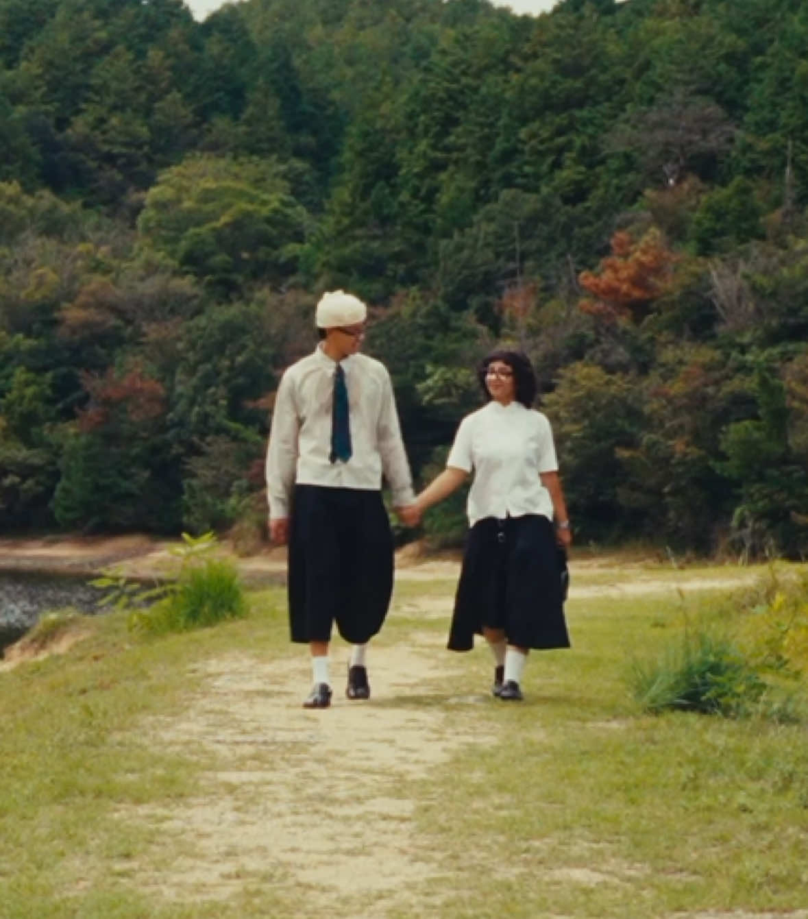 A birthday stroll for my fiancé’s birthday in the beautiful art islands of Japan🍄 HBD my love @yasminhero 💚