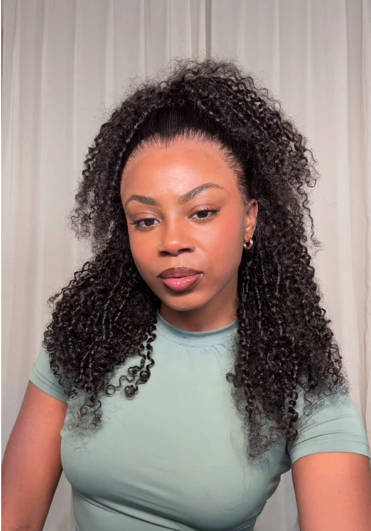 Kinky curly 360 wig from @KissLove Hair Shop @KissLove Hair 💚 LiNk iN B!0 #kisslove #kisslovehair #kinkycurlywig #360wig #hairtok 