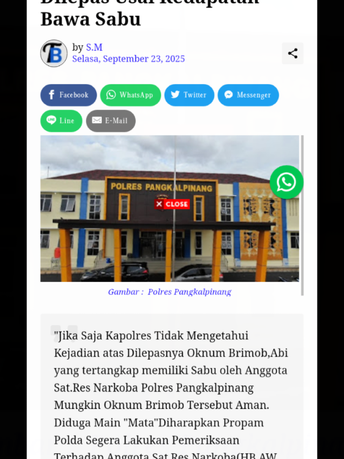 Kapolres Pangkalpinang 